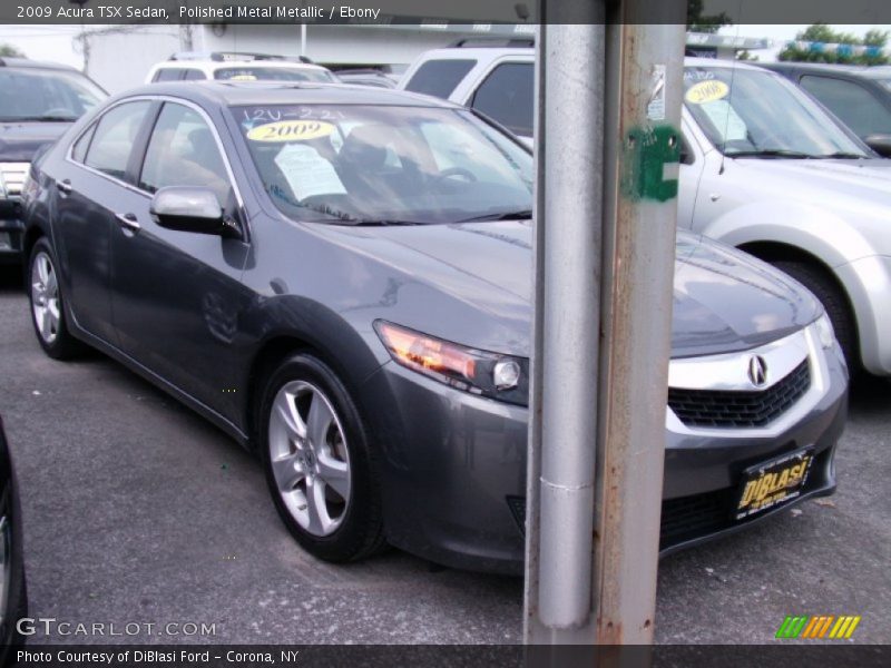 Polished Metal Metallic / Ebony 2009 Acura TSX Sedan