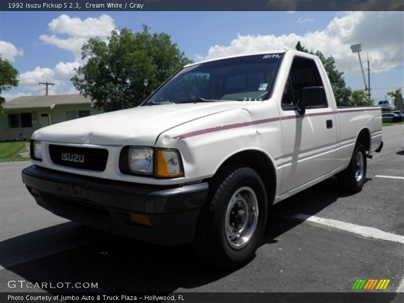Cream White / Gray 1992 Isuzu Pickup S 2.3