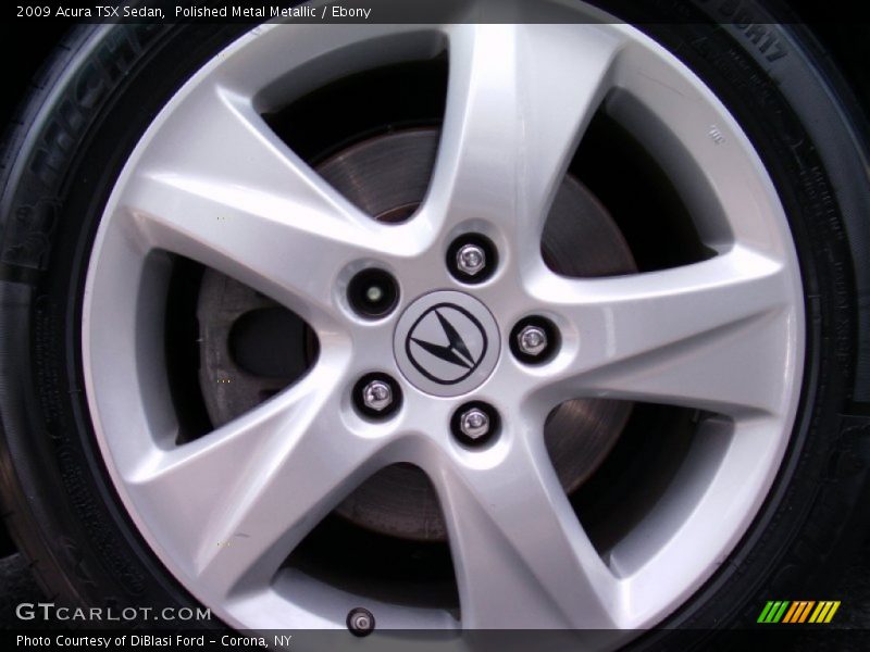 Polished Metal Metallic / Ebony 2009 Acura TSX Sedan