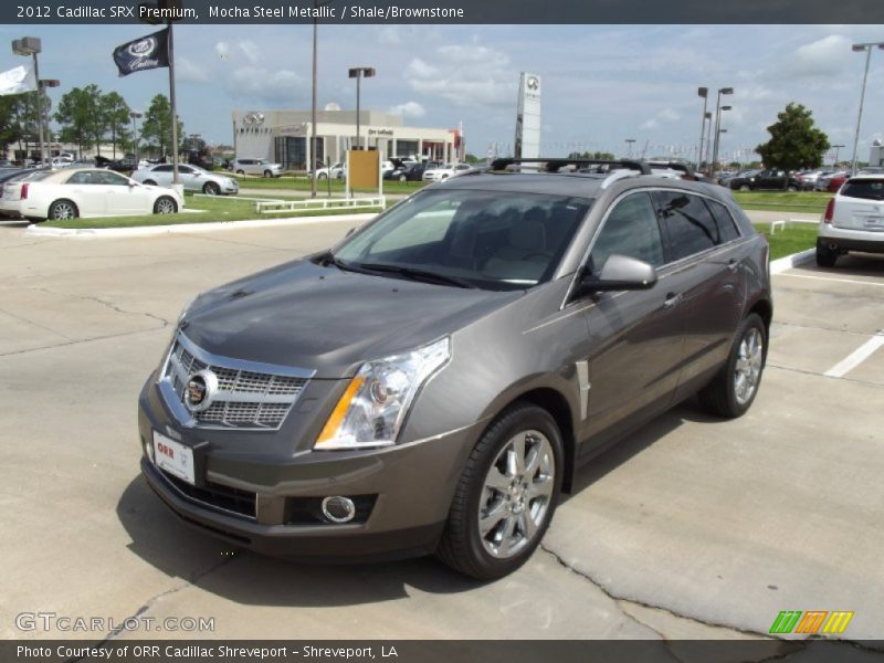 Mocha Steel Metallic / Shale/Brownstone 2012 Cadillac SRX Premium