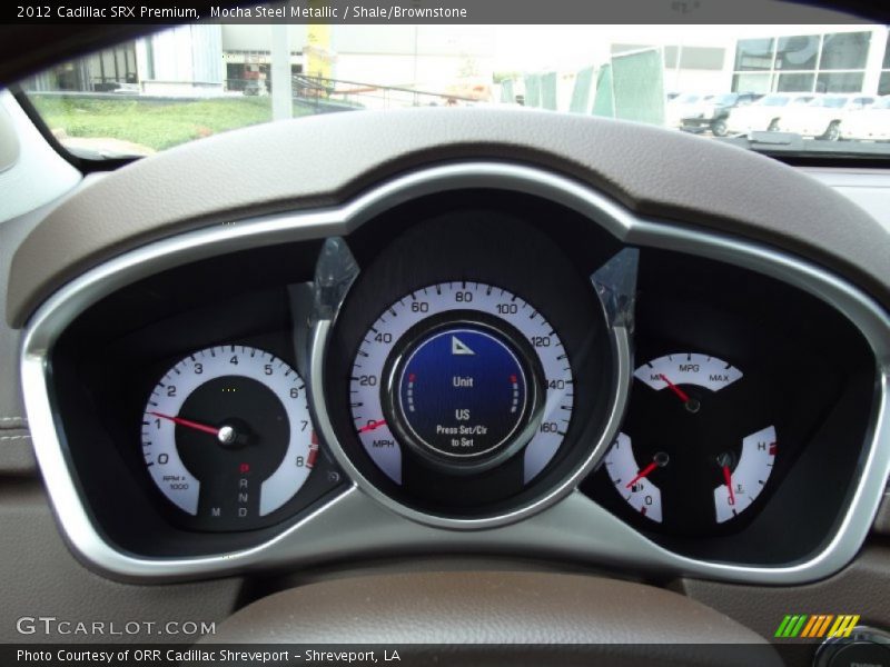 Mocha Steel Metallic / Shale/Brownstone 2012 Cadillac SRX Premium