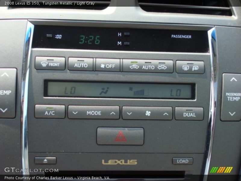 Tungsten Metallic / Light Gray 2008 Lexus ES 350