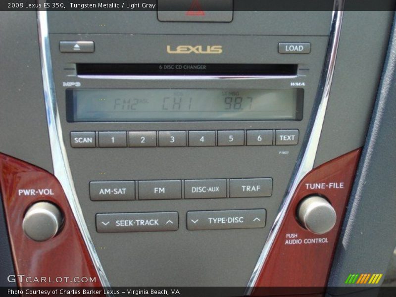 Tungsten Metallic / Light Gray 2008 Lexus ES 350