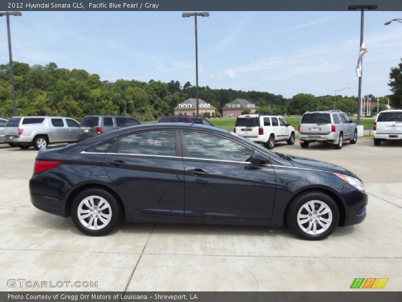 Pacific Blue Pearl / Gray 2012 Hyundai Sonata GLS
