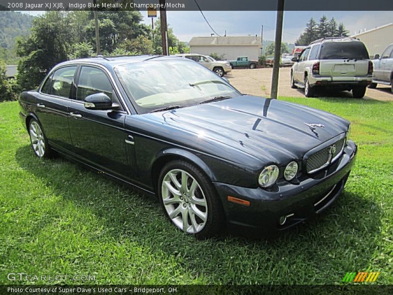 Indigo Blue Metallic / Champagne/Mocha 2008 Jaguar XJ XJ8