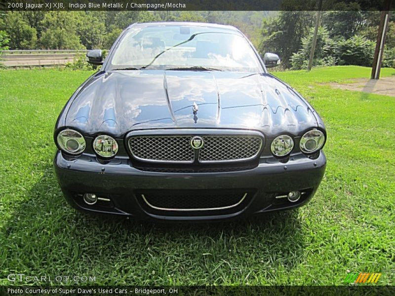 Indigo Blue Metallic / Champagne/Mocha 2008 Jaguar XJ XJ8