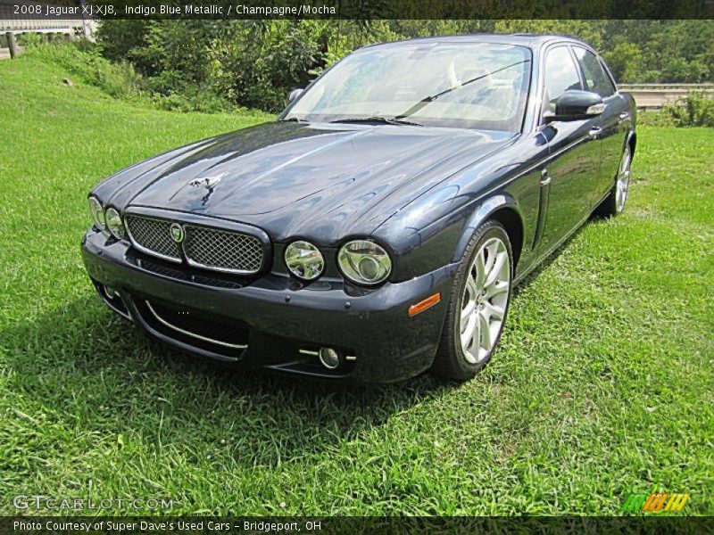 Indigo Blue Metallic / Champagne/Mocha 2008 Jaguar XJ XJ8