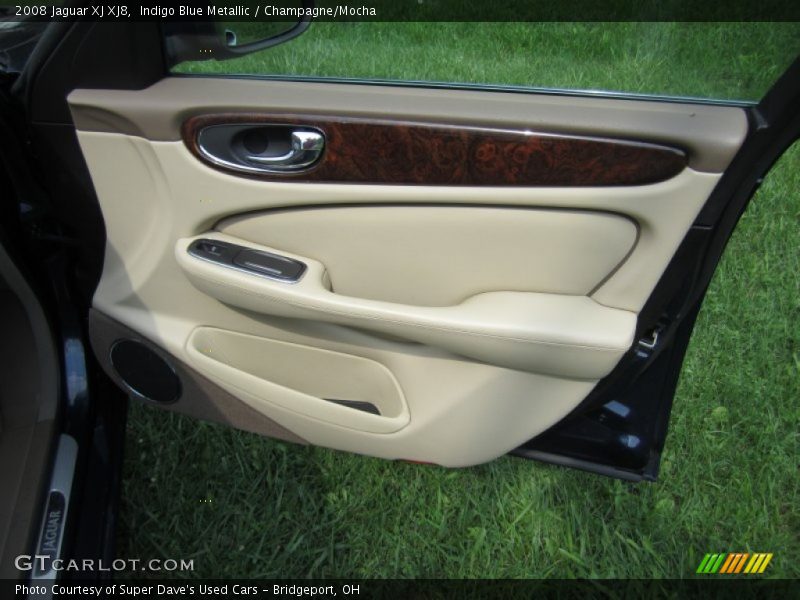 Indigo Blue Metallic / Champagne/Mocha 2008 Jaguar XJ XJ8
