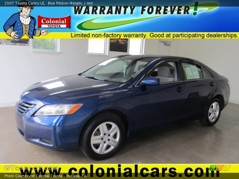 Blue Ribbon Metallic / Ash 2007 Toyota Camry LE