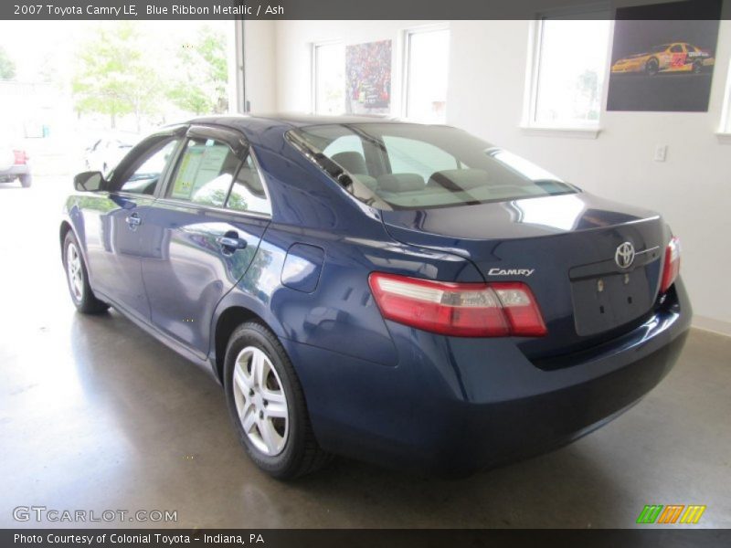 Blue Ribbon Metallic / Ash 2007 Toyota Camry LE