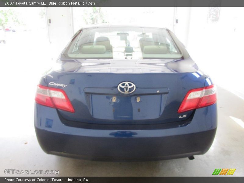 Blue Ribbon Metallic / Ash 2007 Toyota Camry LE