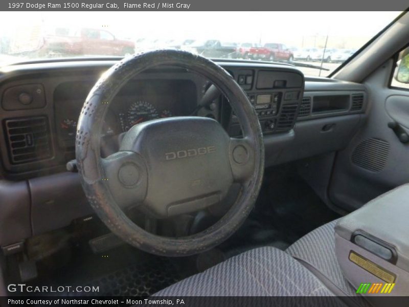 Flame Red / Mist Gray 1997 Dodge Ram 1500 Regular Cab