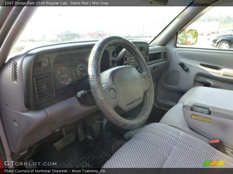 Flame Red / Mist Gray 1997 Dodge Ram 1500 Regular Cab