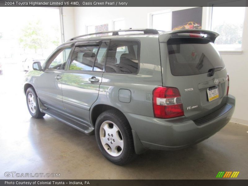 Oasis Green Pearl / Ivory 2004 Toyota Highlander Limited V6 4WD
