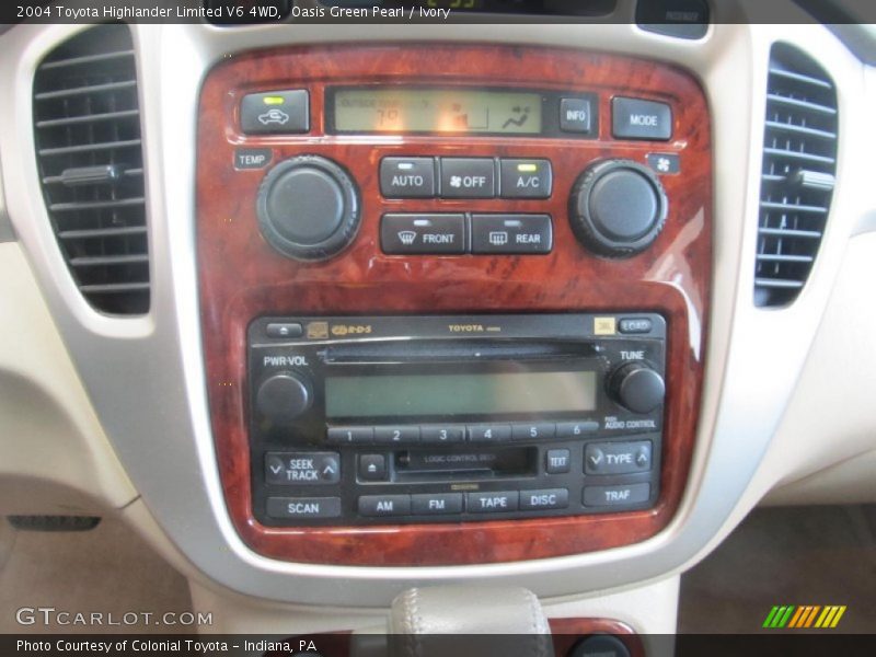 Oasis Green Pearl / Ivory 2004 Toyota Highlander Limited V6 4WD