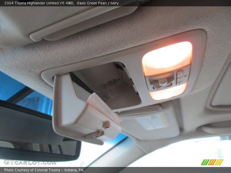 Oasis Green Pearl / Ivory 2004 Toyota Highlander Limited V6 4WD