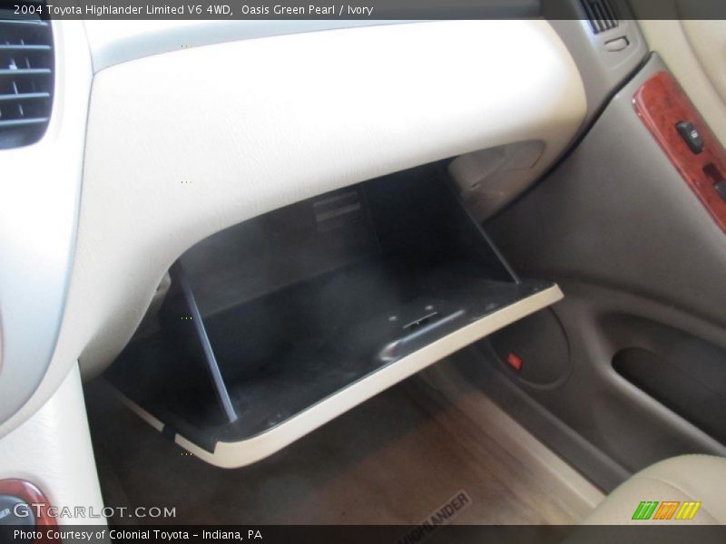 Oasis Green Pearl / Ivory 2004 Toyota Highlander Limited V6 4WD
