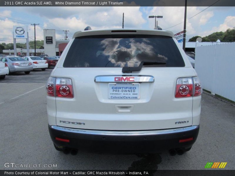 White Diamond Tintcoat / Light Titanium 2011 GMC Acadia SLE AWD