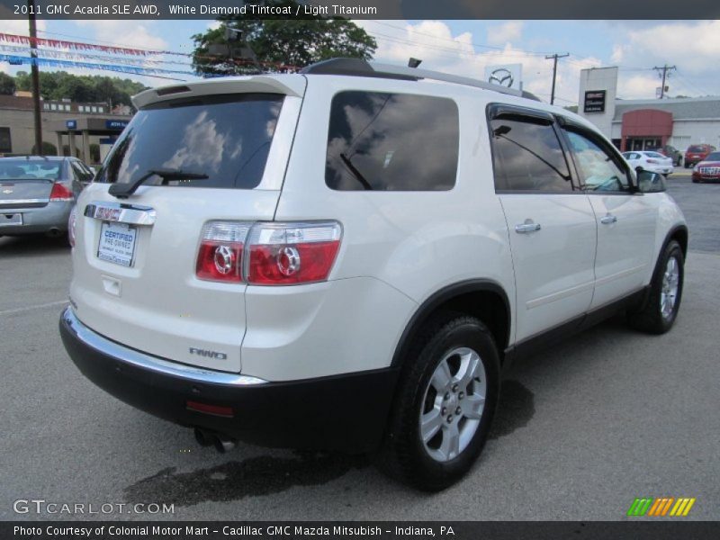 White Diamond Tintcoat / Light Titanium 2011 GMC Acadia SLE AWD