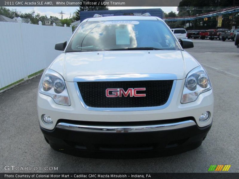 White Diamond Tintcoat / Light Titanium 2011 GMC Acadia SLE AWD