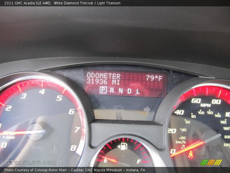 White Diamond Tintcoat / Light Titanium 2011 GMC Acadia SLE AWD