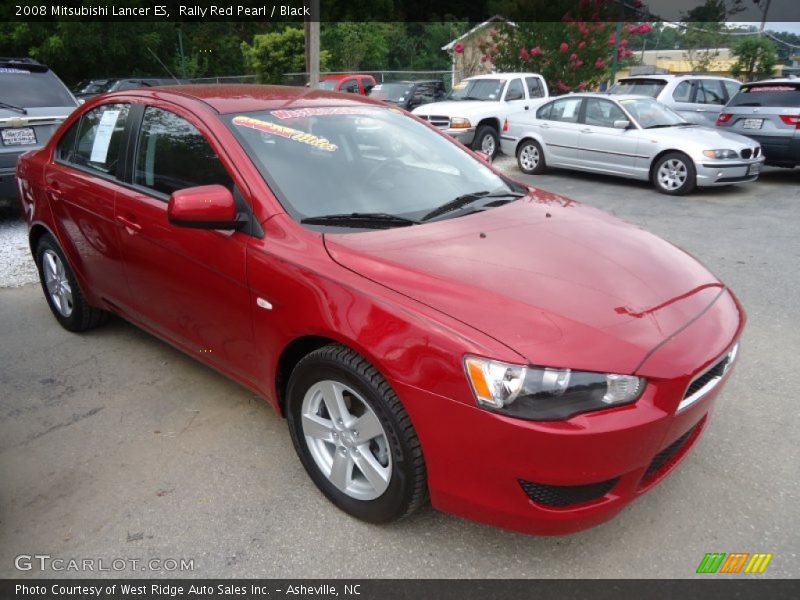 Rally Red Pearl / Black 2008 Mitsubishi Lancer ES