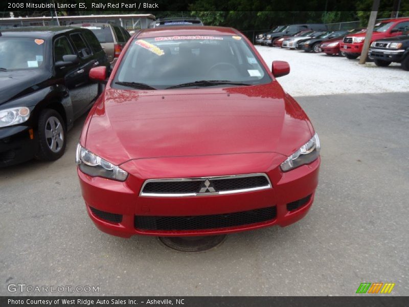 Rally Red Pearl / Black 2008 Mitsubishi Lancer ES