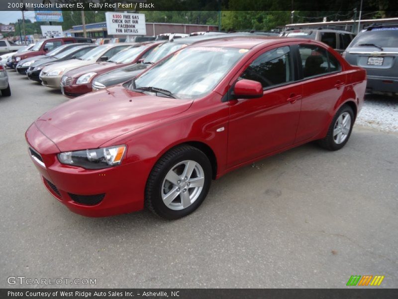 Rally Red Pearl / Black 2008 Mitsubishi Lancer ES