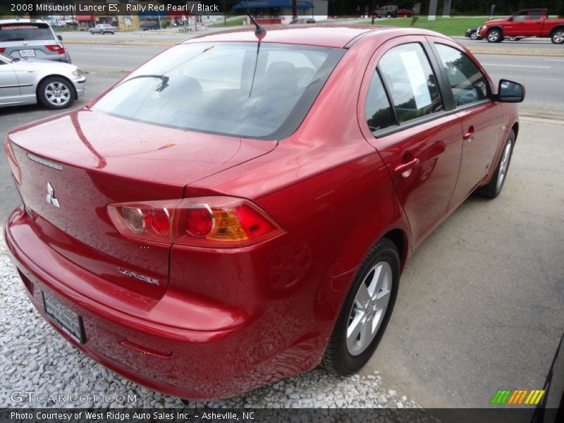 Rally Red Pearl / Black 2008 Mitsubishi Lancer ES