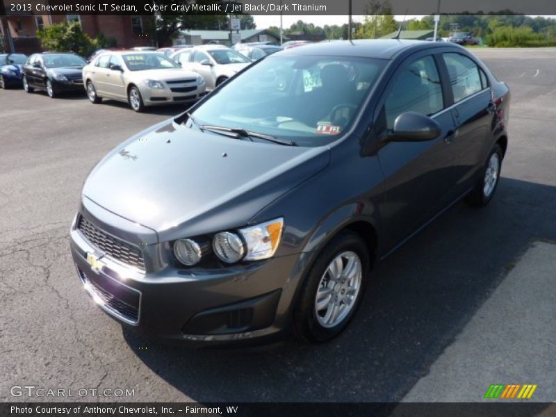 Cyber Gray Metallic / Jet Black/Dark Titanium 2013 Chevrolet Sonic LT Sedan