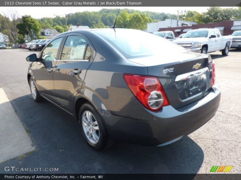 Cyber Gray Metallic / Jet Black/Dark Titanium 2013 Chevrolet Sonic LT Sedan