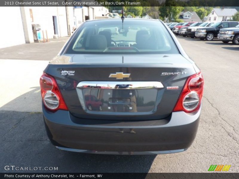Cyber Gray Metallic / Jet Black/Dark Titanium 2013 Chevrolet Sonic LT Sedan