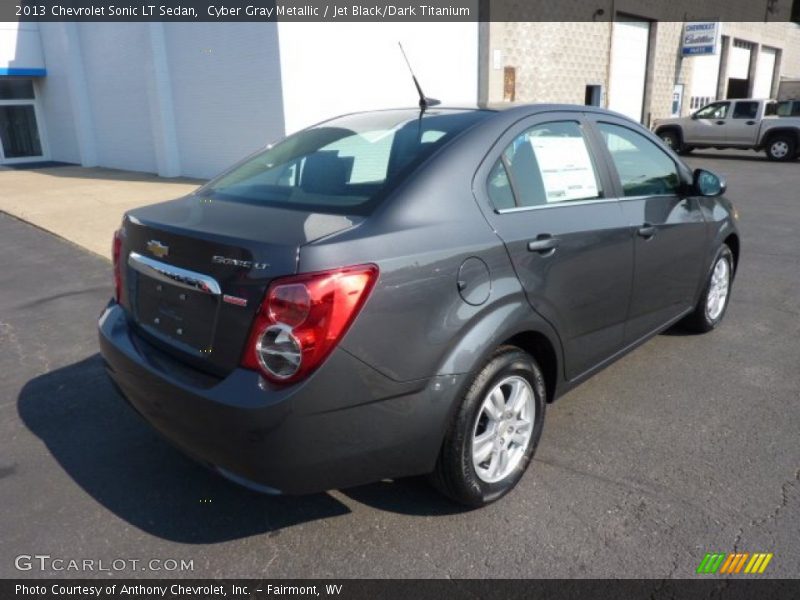 Cyber Gray Metallic / Jet Black/Dark Titanium 2013 Chevrolet Sonic LT Sedan