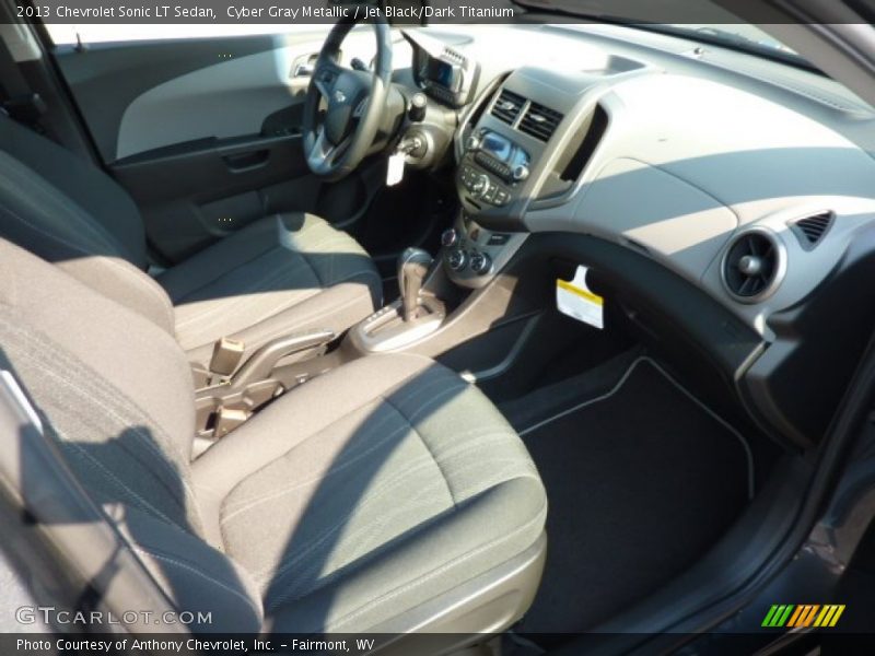 Cyber Gray Metallic / Jet Black/Dark Titanium 2013 Chevrolet Sonic LT Sedan