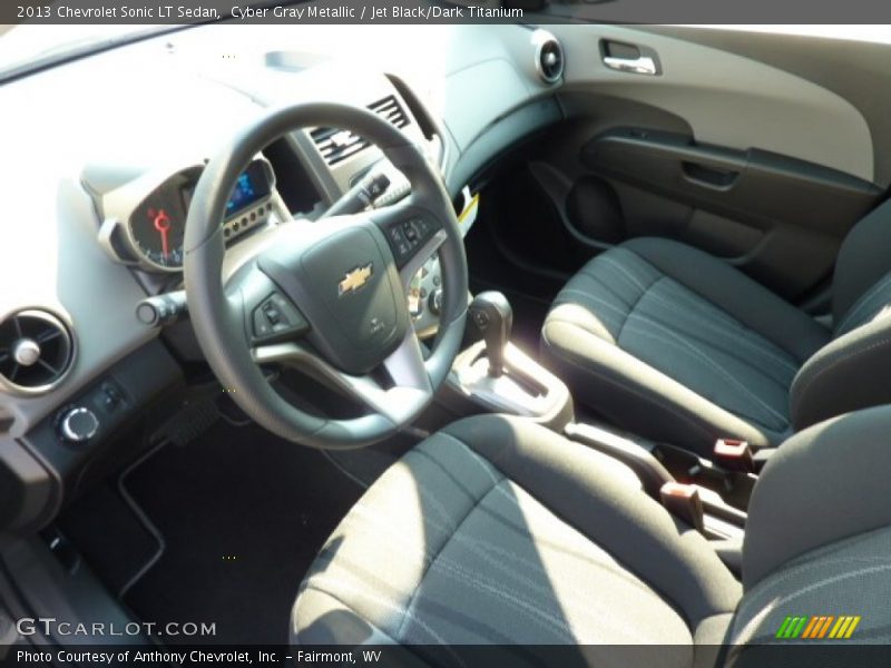 Jet Black/Dark Titanium Interior - 2013 Sonic LT Sedan 