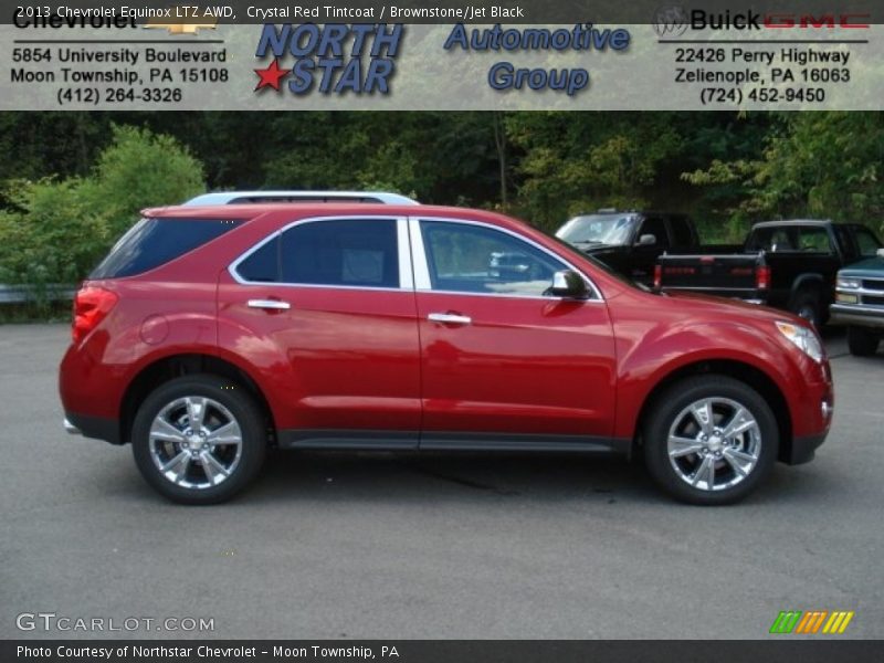 Crystal Red Tintcoat / Brownstone/Jet Black 2013 Chevrolet Equinox LTZ AWD