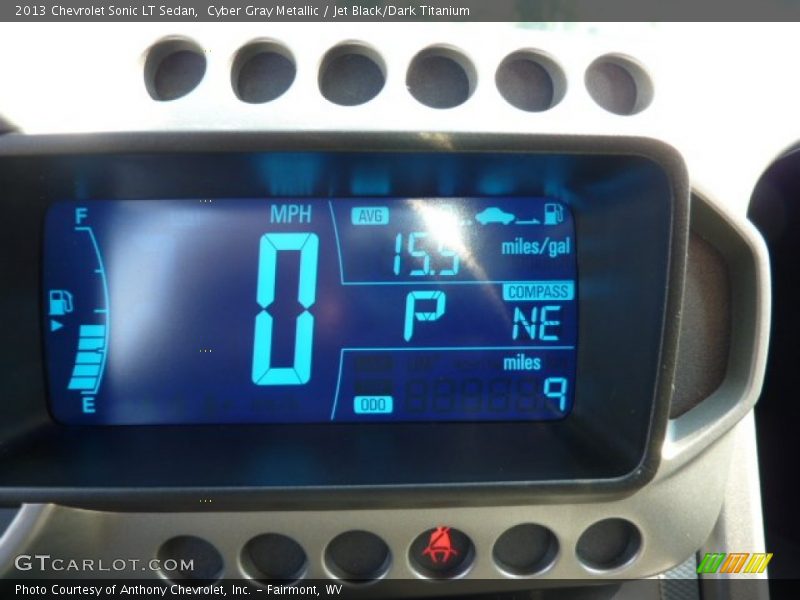Cyber Gray Metallic / Jet Black/Dark Titanium 2013 Chevrolet Sonic LT Sedan