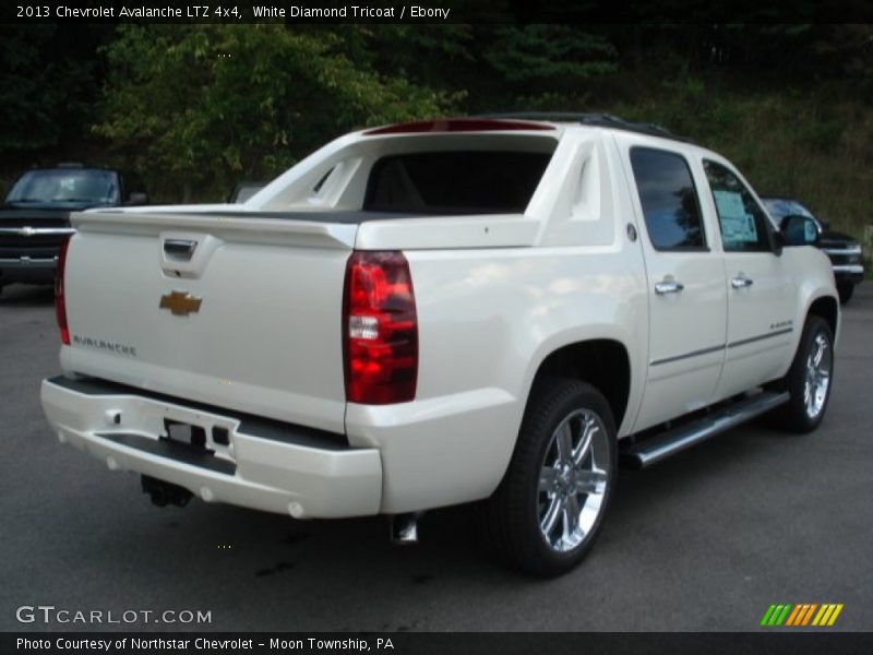 White Diamond Tricoat / Ebony 2013 Chevrolet Avalanche LTZ 4x4