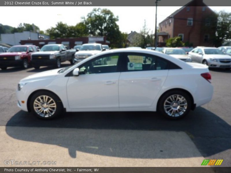 Summit White / Jet Black 2012 Chevrolet Cruze Eco