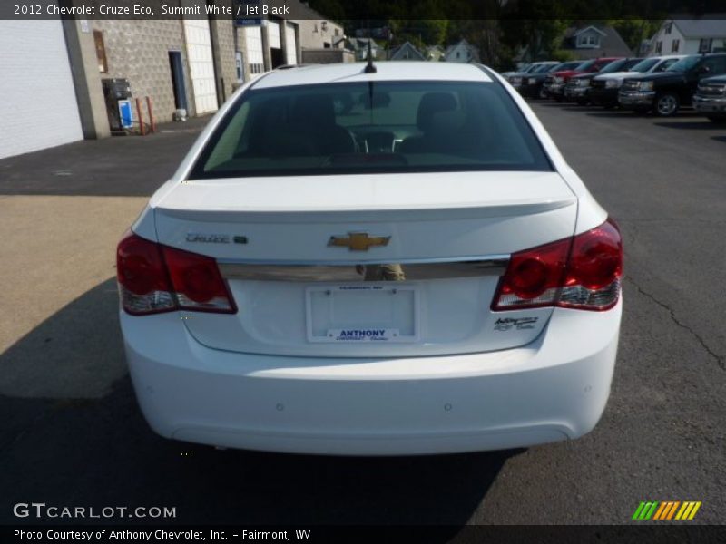 Summit White / Jet Black 2012 Chevrolet Cruze Eco