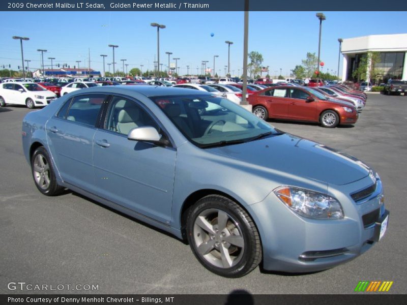 Golden Pewter Metallic / Titanium 2009 Chevrolet Malibu LT Sedan