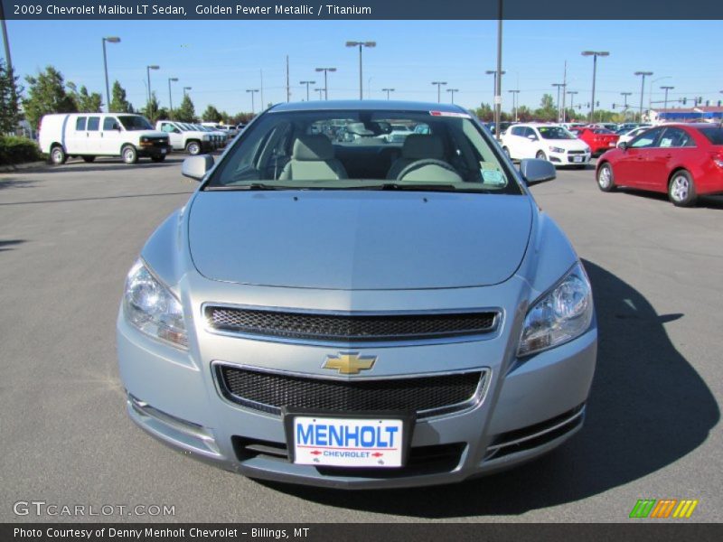 Golden Pewter Metallic / Titanium 2009 Chevrolet Malibu LT Sedan