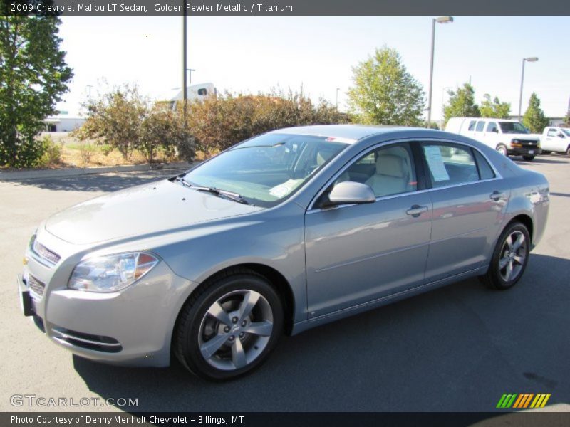 Golden Pewter Metallic / Titanium 2009 Chevrolet Malibu LT Sedan