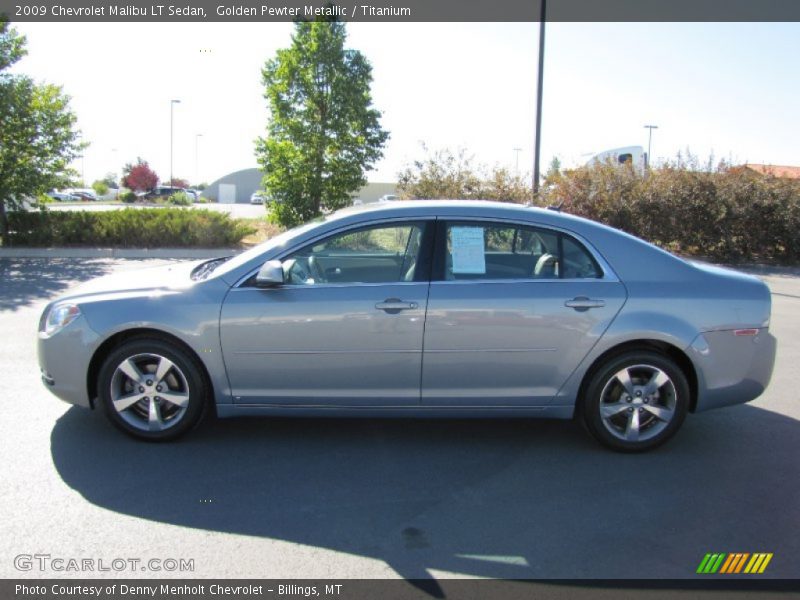 Golden Pewter Metallic / Titanium 2009 Chevrolet Malibu LT Sedan