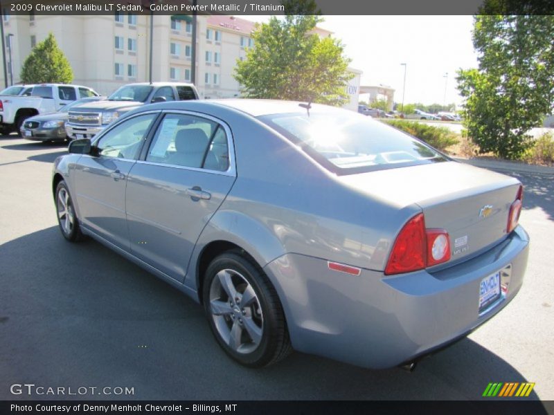 Golden Pewter Metallic / Titanium 2009 Chevrolet Malibu LT Sedan