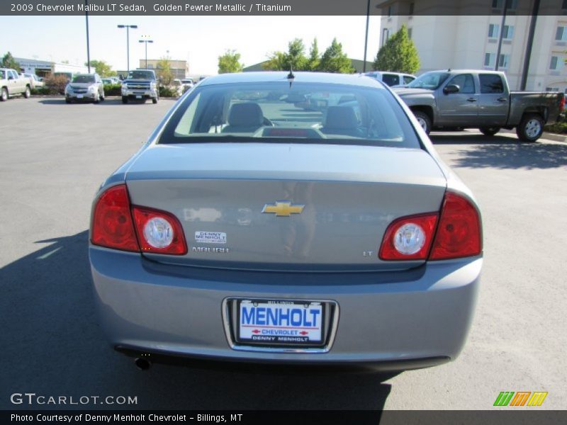 Golden Pewter Metallic / Titanium 2009 Chevrolet Malibu LT Sedan