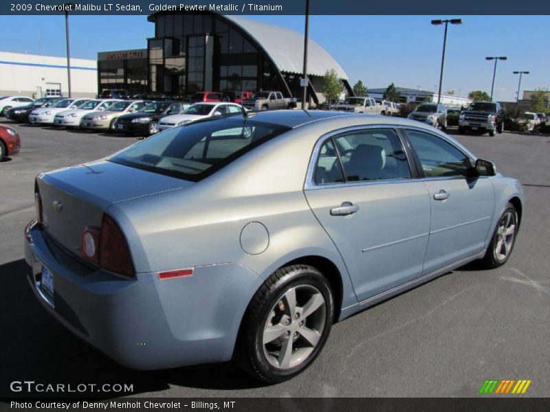 Golden Pewter Metallic / Titanium 2009 Chevrolet Malibu LT Sedan