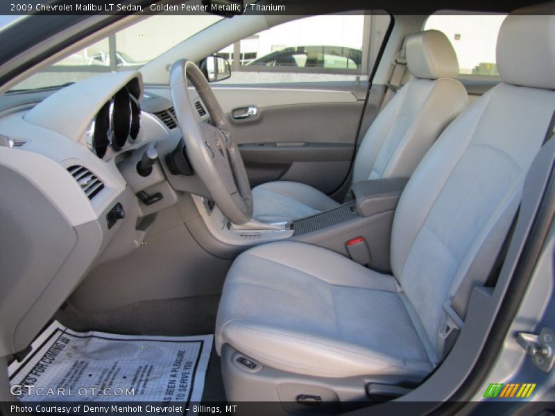 Golden Pewter Metallic / Titanium 2009 Chevrolet Malibu LT Sedan