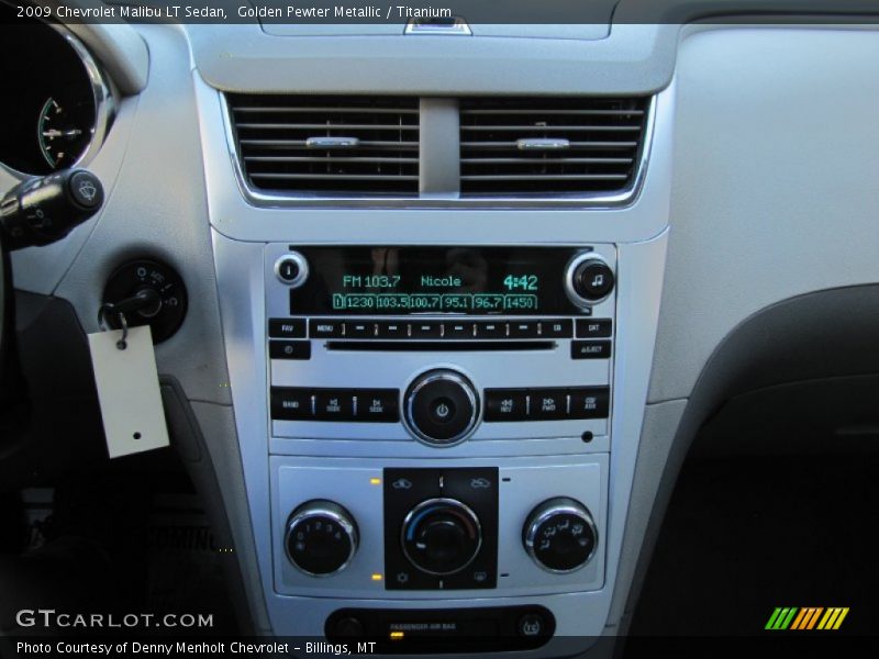 Golden Pewter Metallic / Titanium 2009 Chevrolet Malibu LT Sedan