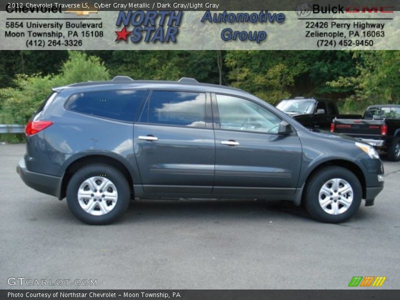 Cyber Gray Metallic / Dark Gray/Light Gray 2012 Chevrolet Traverse LS